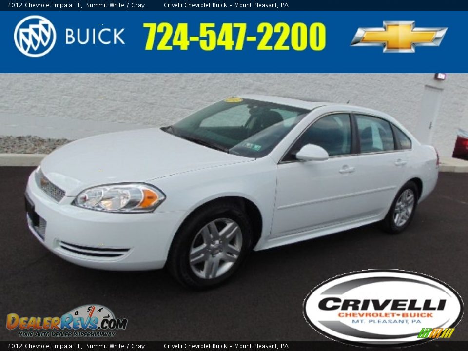 2012 Chevrolet Impala LT Summit White / Gray Photo #1