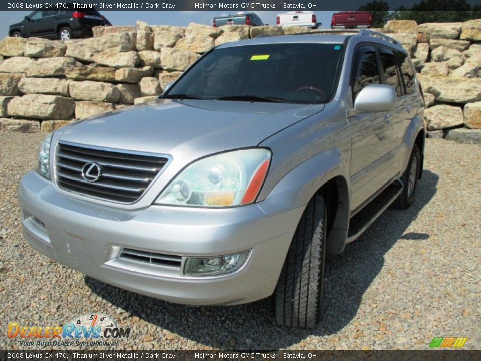 2008 Lexus GX 470 Titanium Silver Metallic / Dark Gray Photo #2