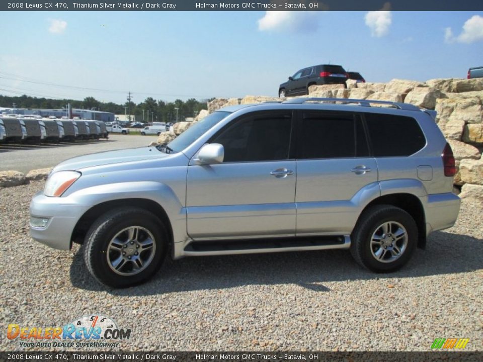 2008 Lexus GX 470 Titanium Silver Metallic / Dark Gray Photo #3