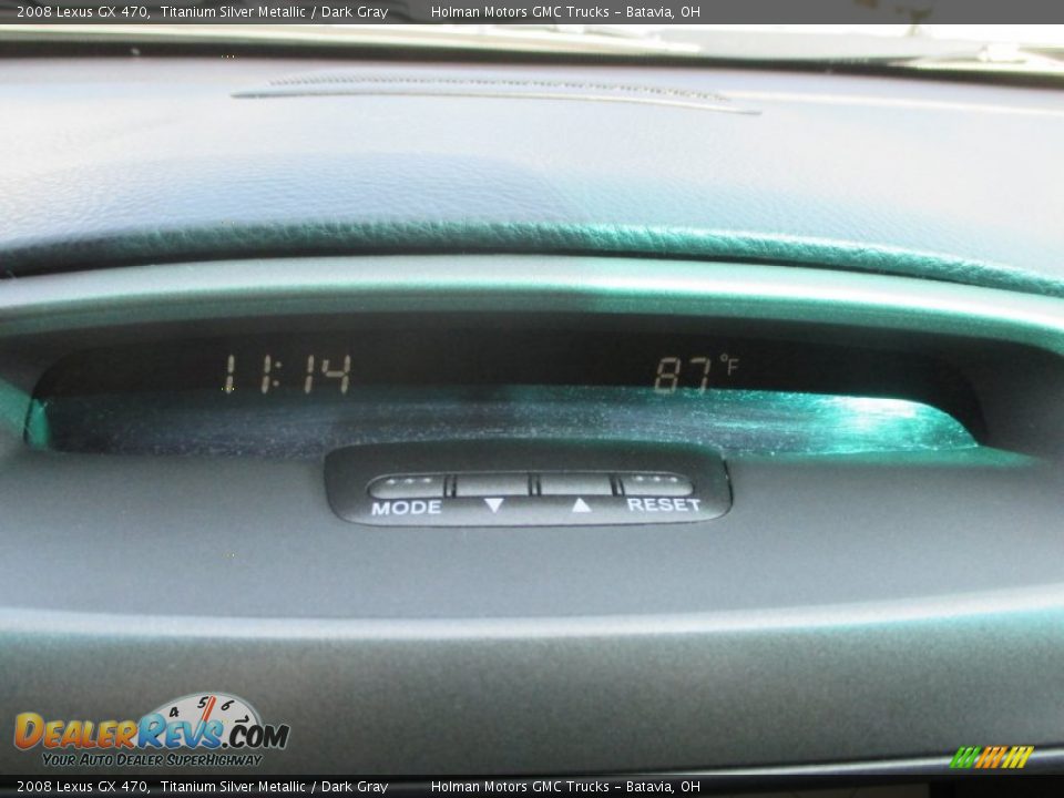 2008 Lexus GX 470 Titanium Silver Metallic / Dark Gray Photo #8