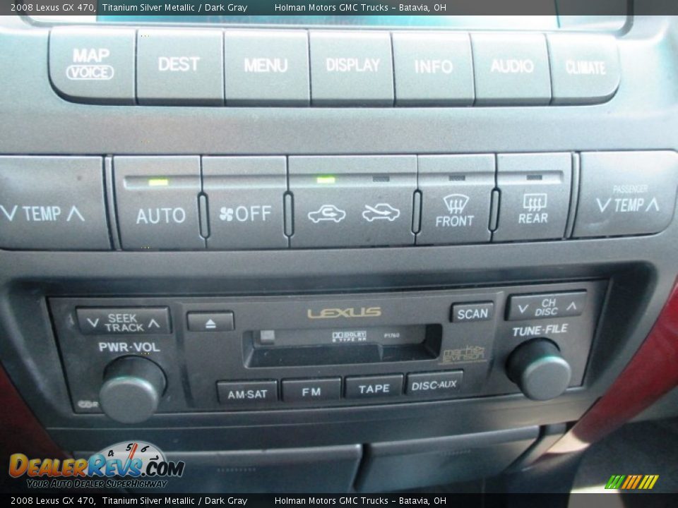 2008 Lexus GX 470 Titanium Silver Metallic / Dark Gray Photo #12