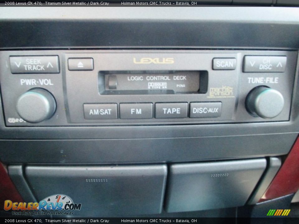 2008 Lexus GX 470 Titanium Silver Metallic / Dark Gray Photo #13