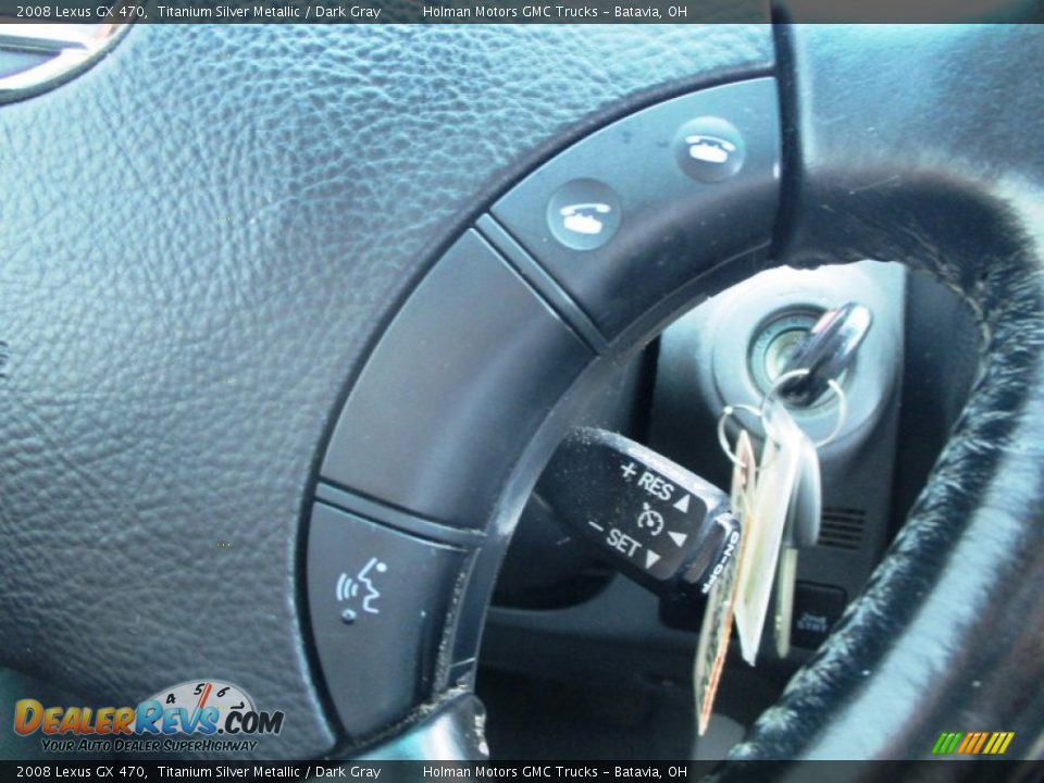 2008 Lexus GX 470 Titanium Silver Metallic / Dark Gray Photo #21