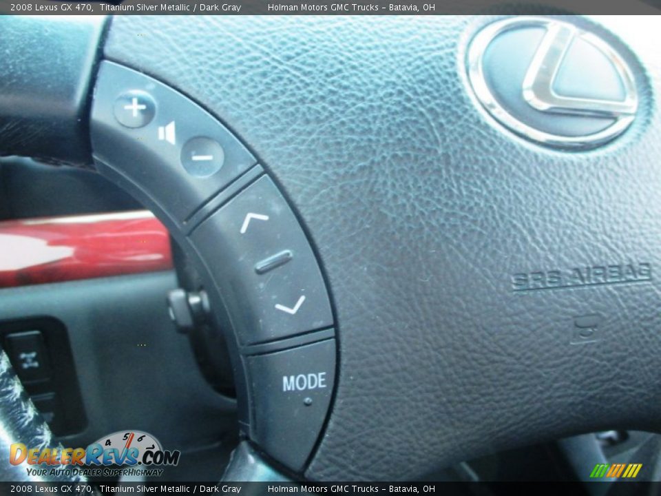 2008 Lexus GX 470 Titanium Silver Metallic / Dark Gray Photo #22