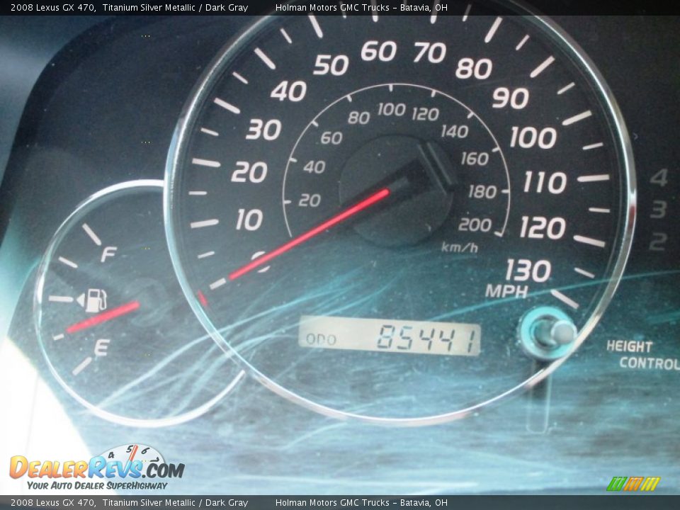 2008 Lexus GX 470 Titanium Silver Metallic / Dark Gray Photo #24