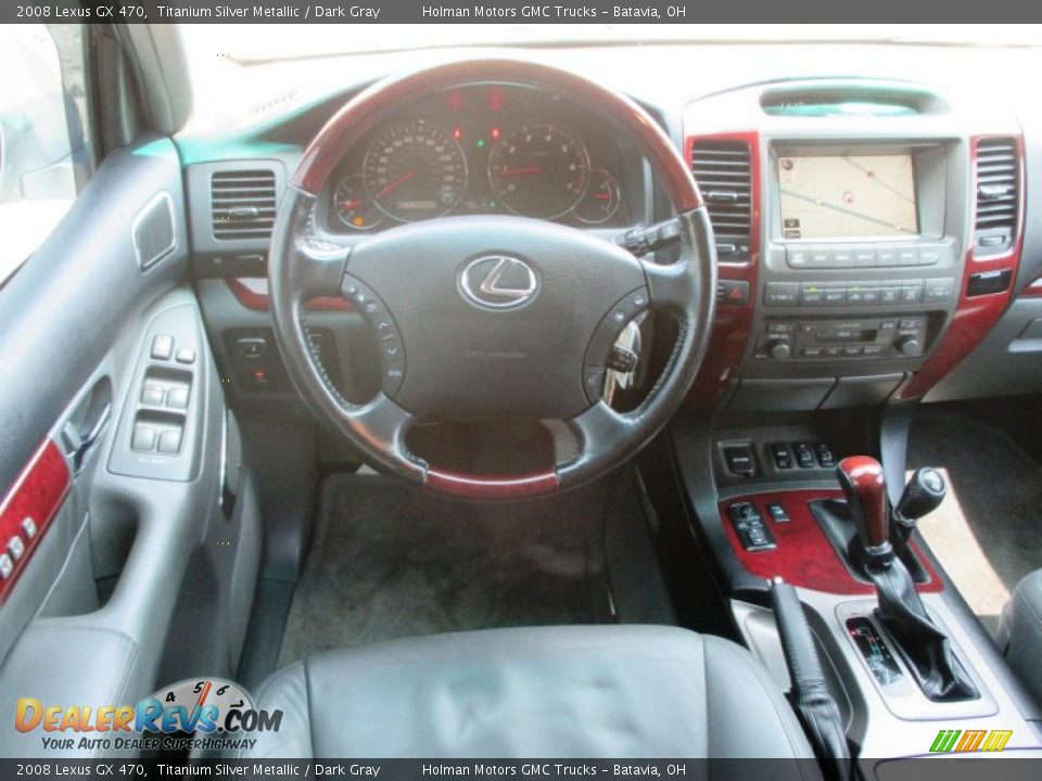 2008 Lexus GX 470 Titanium Silver Metallic / Dark Gray Photo #31