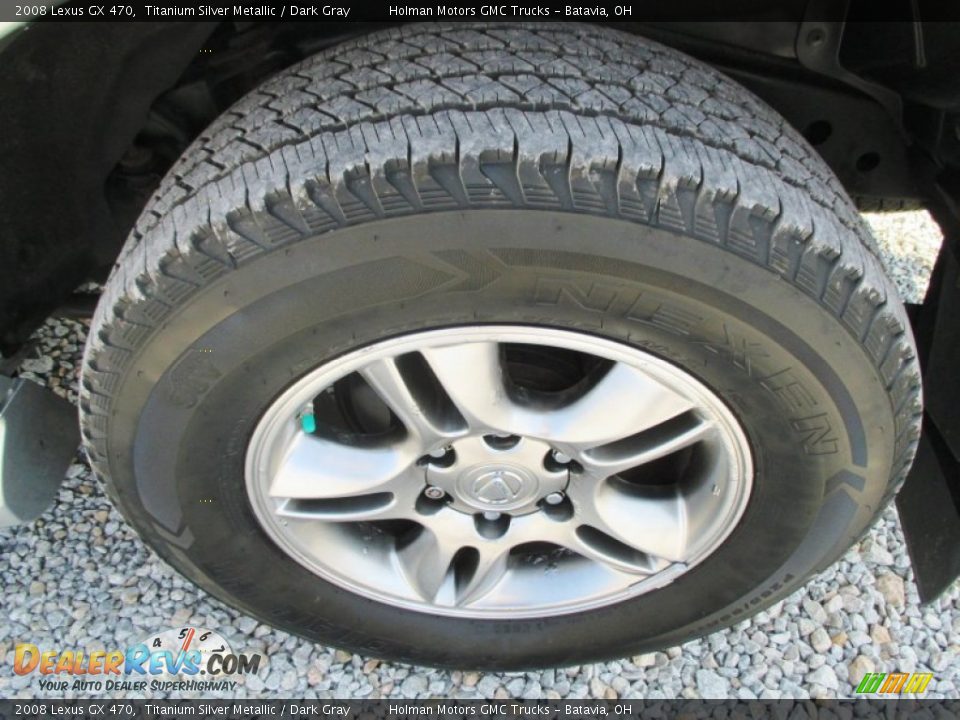 2008 Lexus GX 470 Titanium Silver Metallic / Dark Gray Photo #36