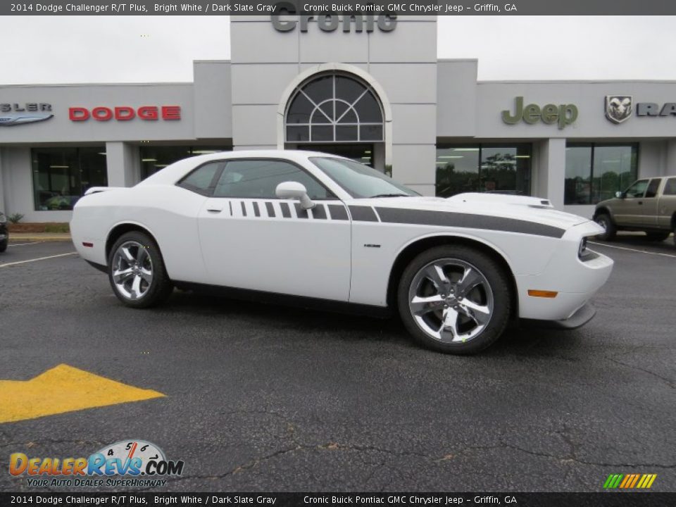 2014 Dodge Challenger R/T Plus Bright White / Dark Slate Gray Photo #1