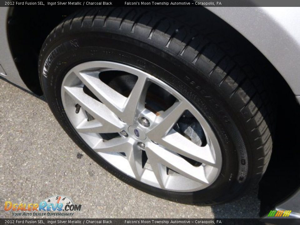2012 Ford Fusion SEL Ingot Silver Metallic / Charcoal Black Photo #9