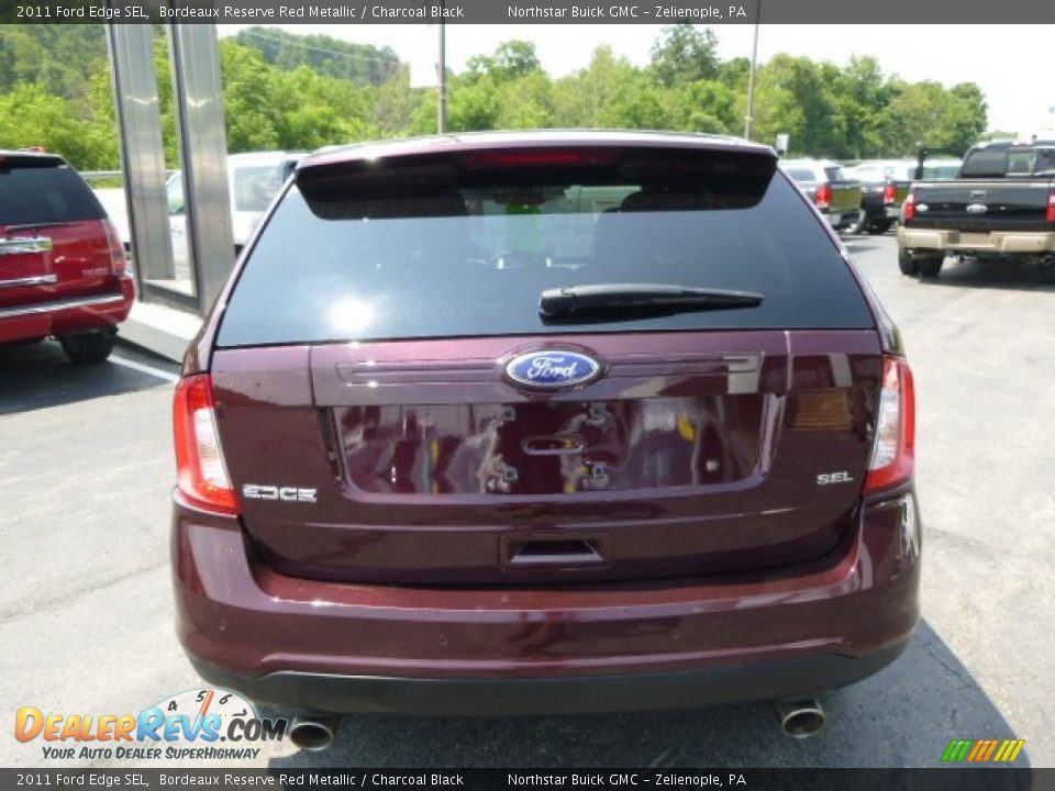 2011 Ford Edge SEL Bordeaux Reserve Red Metallic / Charcoal Black Photo #6