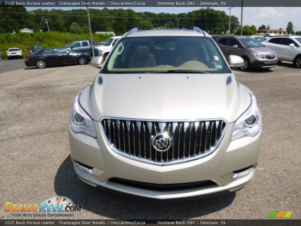 2015 Buick Enclave Leather Champagne Silver Metallic / Choccachino/Cocoa Photo #2