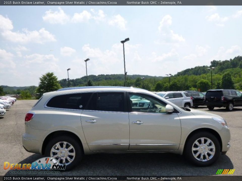2015 Buick Enclave Leather Champagne Silver Metallic / Choccachino/Cocoa Photo #4