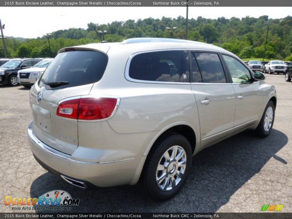 2015 Buick Enclave Leather Champagne Silver Metallic / Choccachino/Cocoa Photo #5