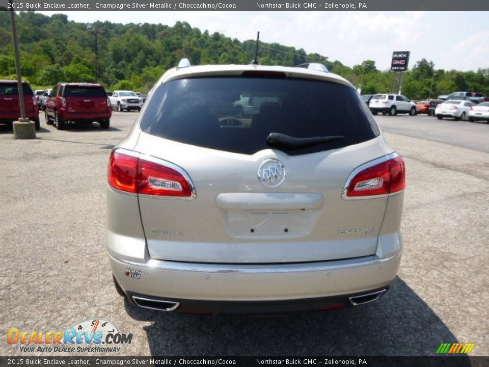 2015 Buick Enclave Leather Champagne Silver Metallic / Choccachino/Cocoa Photo #6