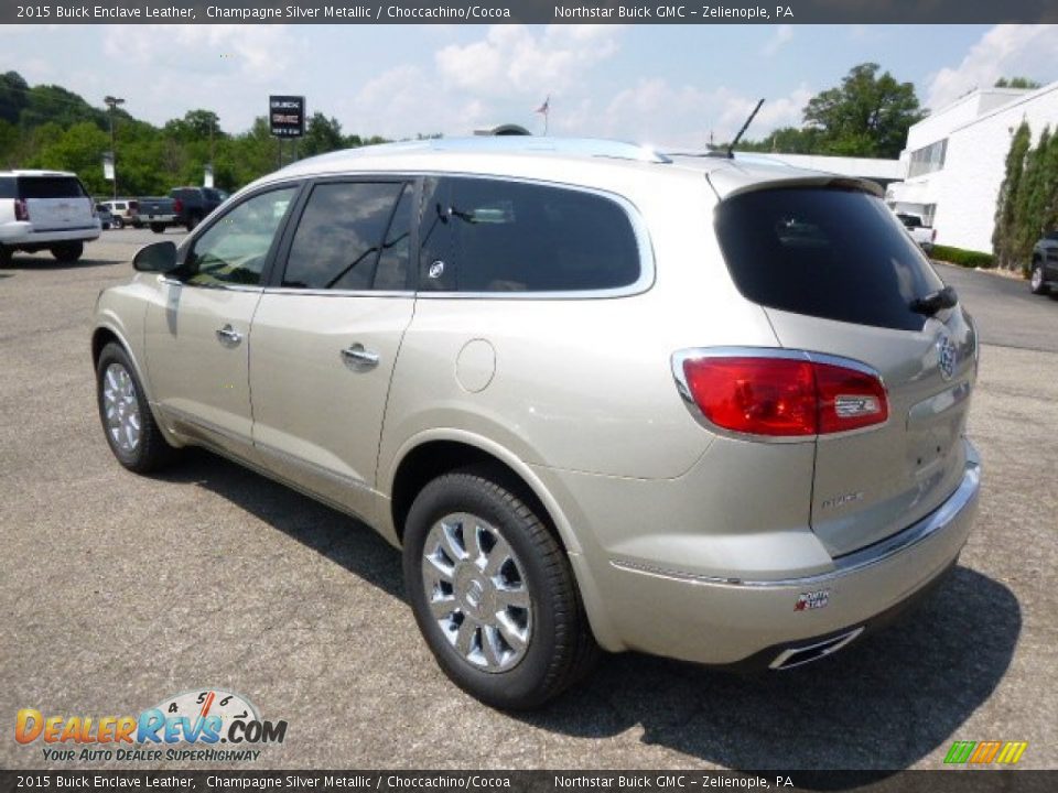 2015 Buick Enclave Leather Champagne Silver Metallic / Choccachino/Cocoa Photo #7