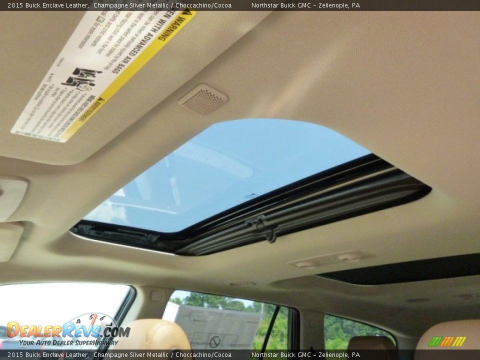 2015 Buick Enclave Leather Champagne Silver Metallic / Choccachino/Cocoa Photo #14