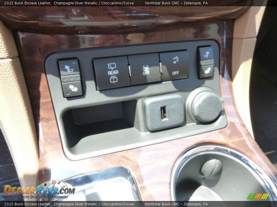 2015 Buick Enclave Leather Champagne Silver Metallic / Choccachino/Cocoa Photo #18