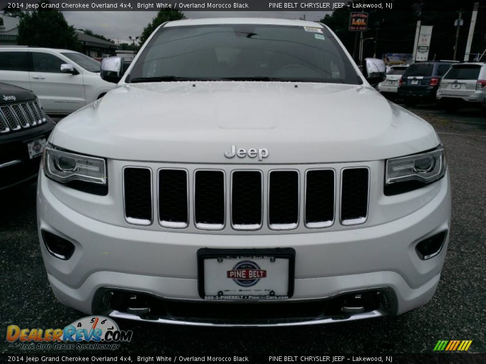 2014 Jeep Grand Cherokee Overland 4x4 Bright White / Overland Morocco Black Photo #2
