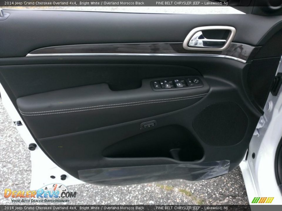 2014 Jeep Grand Cherokee Overland 4x4 Bright White / Overland Morocco Black Photo #7