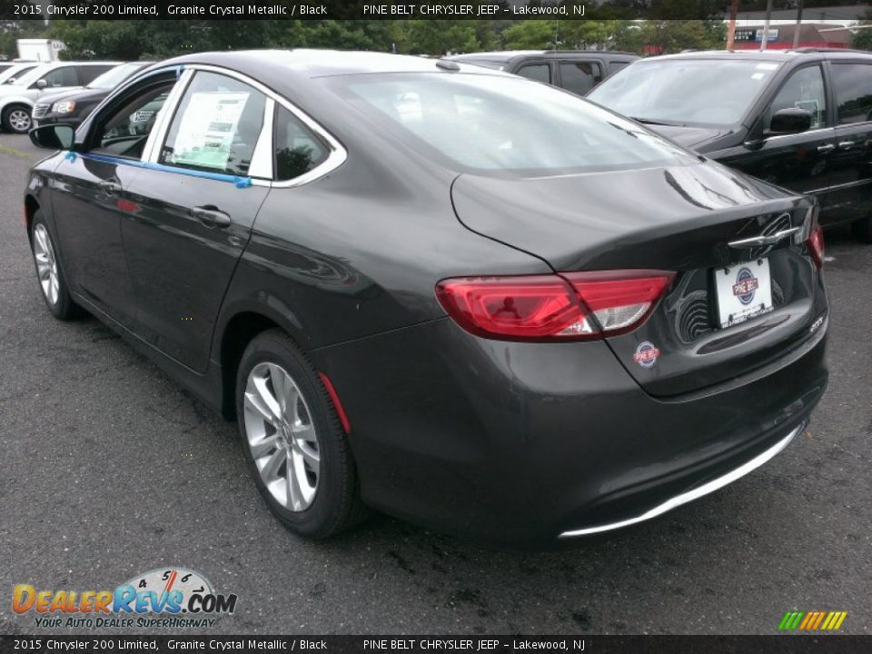 2015 Chrysler 200 Limited Granite Crystal Metallic / Black Photo #4