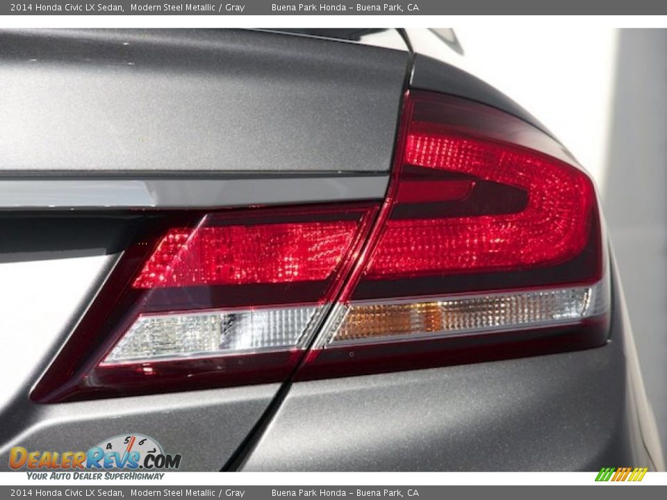 2014 Honda Civic LX Sedan Modern Steel Metallic / Gray Photo #4