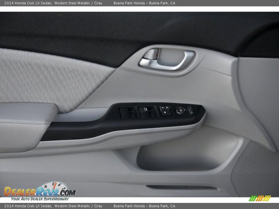 2014 Honda Civic LX Sedan Modern Steel Metallic / Gray Photo #9