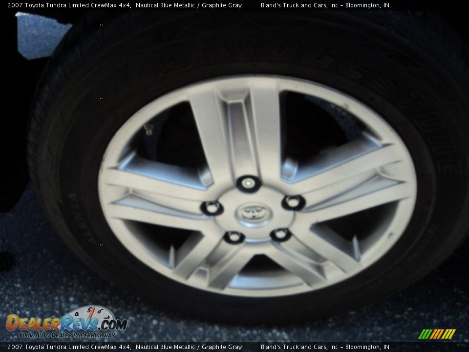 2007 Toyota Tundra Limited CrewMax 4x4 Nautical Blue Metallic / Graphite Gray Photo #30