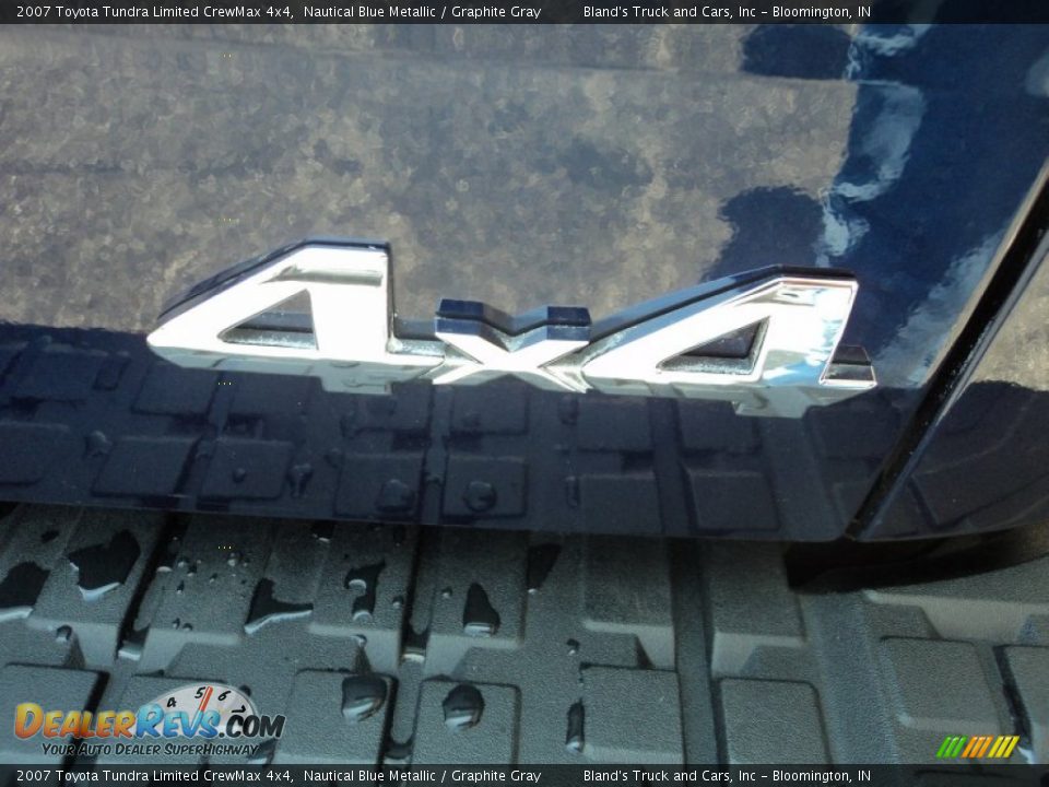 2007 Toyota Tundra Limited CrewMax 4x4 Nautical Blue Metallic / Graphite Gray Photo #31