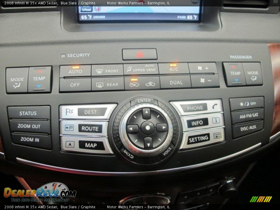 2008 Infiniti M 35x AWD Sedan Blue Slate / Graphite Photo #30