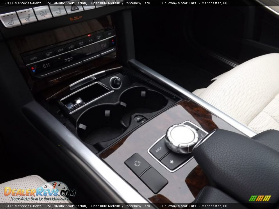2014 Mercedes-Benz E 350 4Matic Sport Sedan Lunar Blue Metallic / Porcelain/Black Photo #12