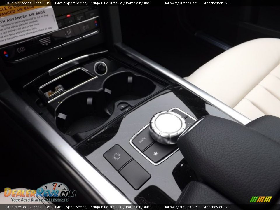 2014 Mercedes-Benz E 350 4Matic Sport Sedan Indigo Blue Metallic / Porcelain/Black Photo #13