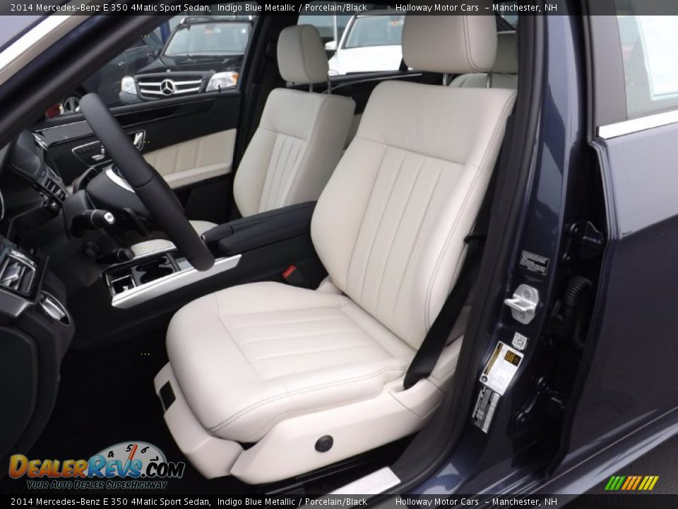 2014 Mercedes-Benz E 350 4Matic Sport Sedan Indigo Blue Metallic / Porcelain/Black Photo #19