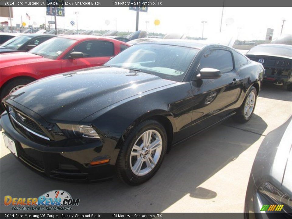 2014 Ford Mustang V6 Coupe Black / Charcoal Black Photo #3
