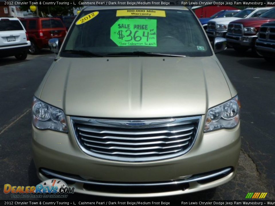 2012 Chrysler Town & Country Touring - L Cashmere Pearl / Dark Frost Beige/Medium Frost Beige Photo #6