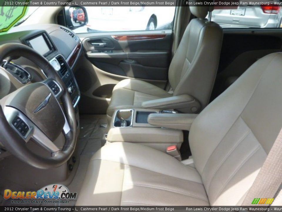 2012 Chrysler Town & Country Touring - L Cashmere Pearl / Dark Frost Beige/Medium Frost Beige Photo #8
