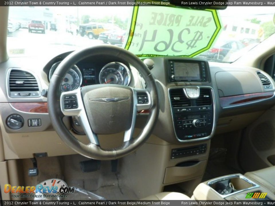2012 Chrysler Town & Country Touring - L Cashmere Pearl / Dark Frost Beige/Medium Frost Beige Photo #11