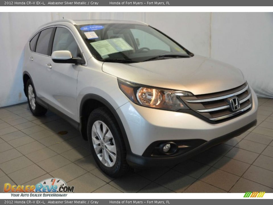 2012 Honda CR-V EX-L Alabaster Silver Metallic / Gray Photo #1
