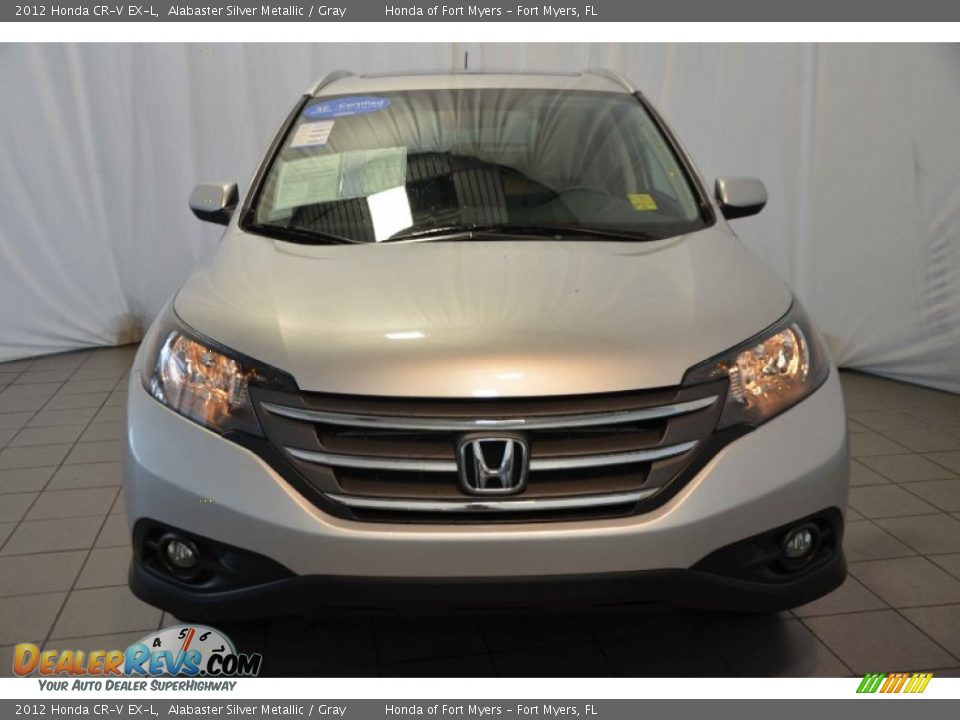 2012 Honda CR-V EX-L Alabaster Silver Metallic / Gray Photo #2
