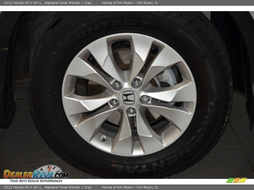 2012 Honda CR-V EX-L Alabaster Silver Metallic / Gray Photo #3