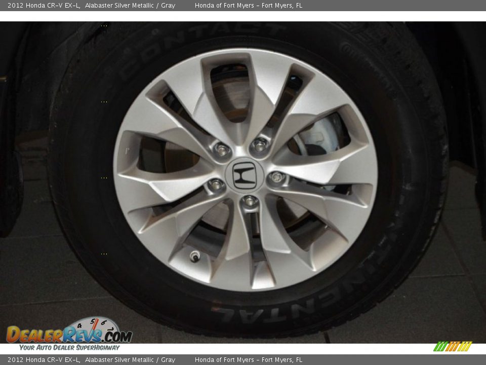 2012 Honda CR-V EX-L Alabaster Silver Metallic / Gray Photo #4