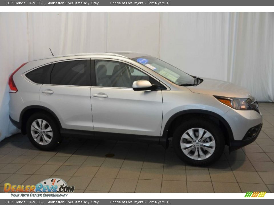 2012 Honda CR-V EX-L Alabaster Silver Metallic / Gray Photo #5