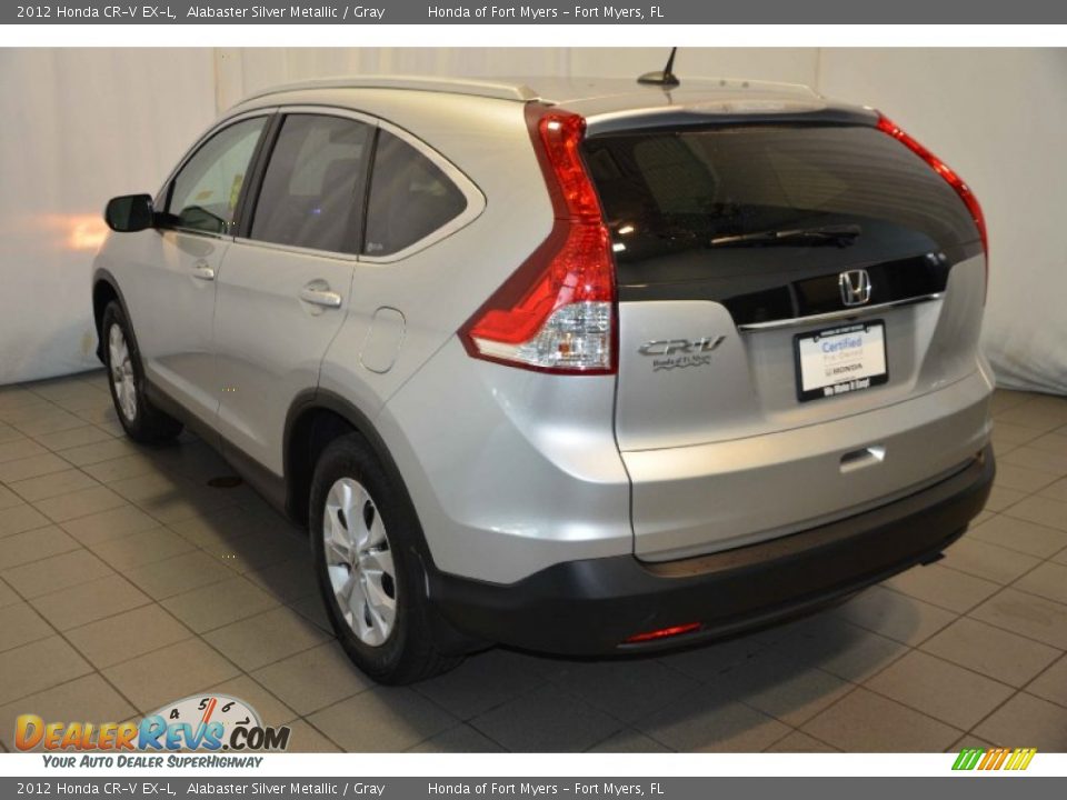 2012 Honda CR-V EX-L Alabaster Silver Metallic / Gray Photo #6