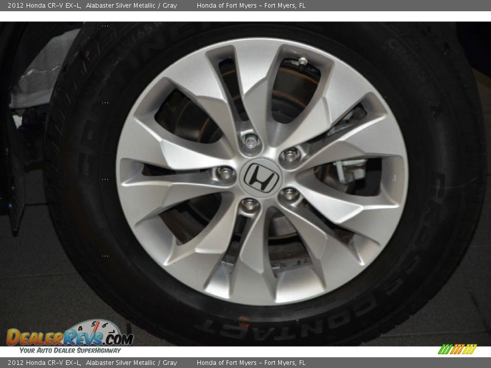 2012 Honda CR-V EX-L Alabaster Silver Metallic / Gray Photo #8