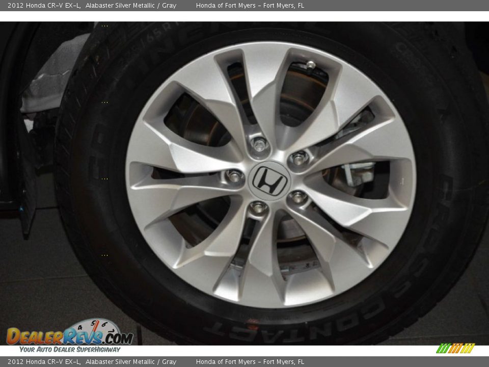 2012 Honda CR-V EX-L Alabaster Silver Metallic / Gray Photo #9
