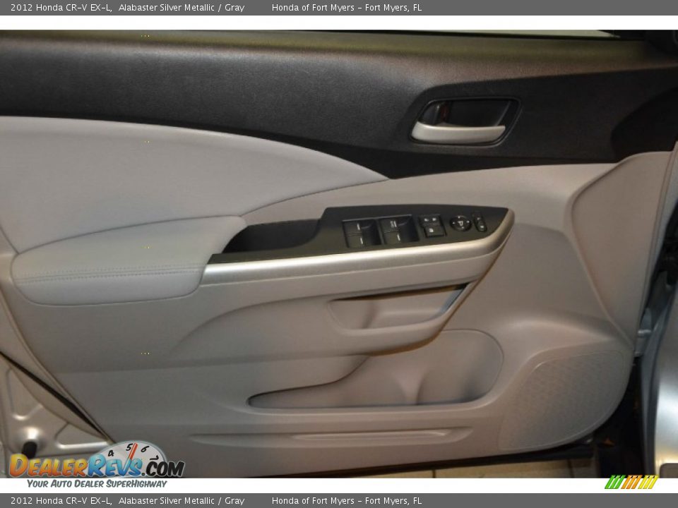2012 Honda CR-V EX-L Alabaster Silver Metallic / Gray Photo #11