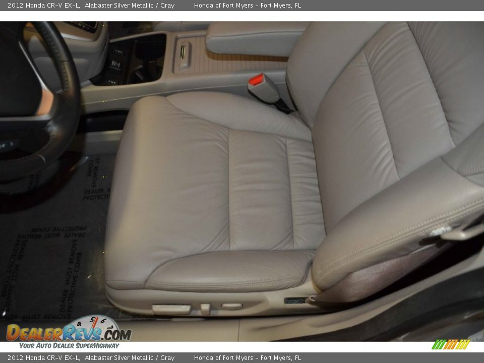 2012 Honda CR-V EX-L Alabaster Silver Metallic / Gray Photo #13