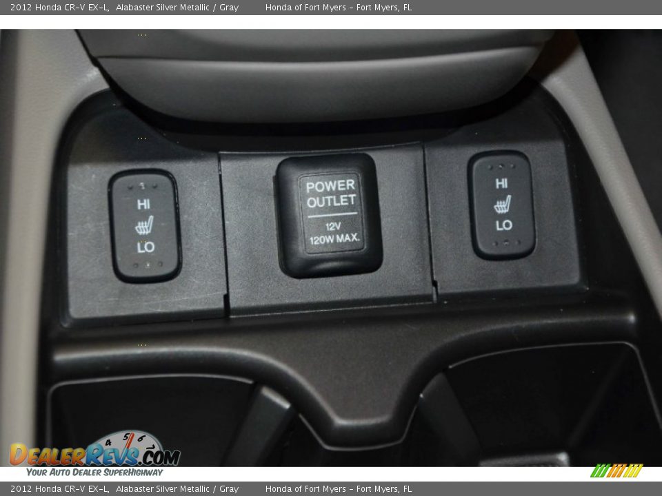 2012 Honda CR-V EX-L Alabaster Silver Metallic / Gray Photo #16