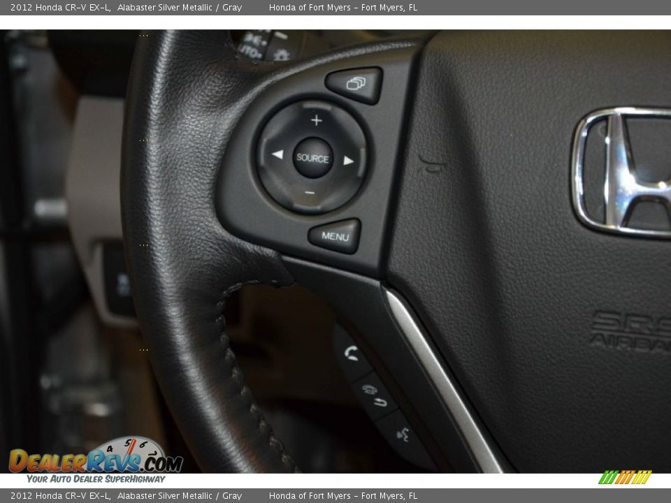 2012 Honda CR-V EX-L Alabaster Silver Metallic / Gray Photo #19
