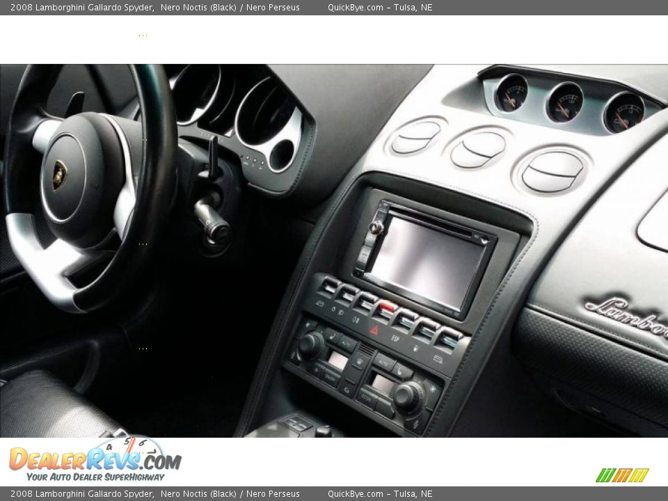 2008 Lamborghini Gallardo Spyder Nero Noctis (Black) / Nero Perseus Photo #2
