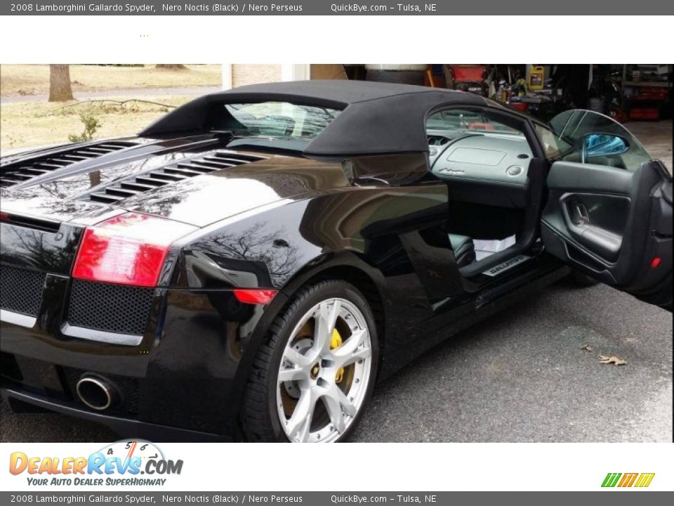 2008 Lamborghini Gallardo Spyder Nero Noctis (Black) / Nero Perseus Photo #3